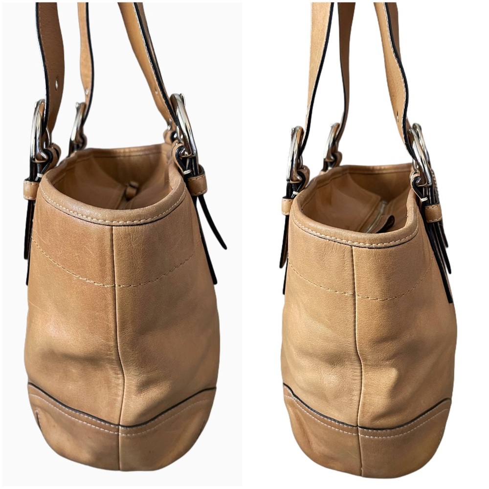 ❌SOLD❌Vintage Coach Leather Tan/Camel Color Shoulder/ Handbag - Picture 11 of 17